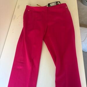 Escada shocking pink trousers
